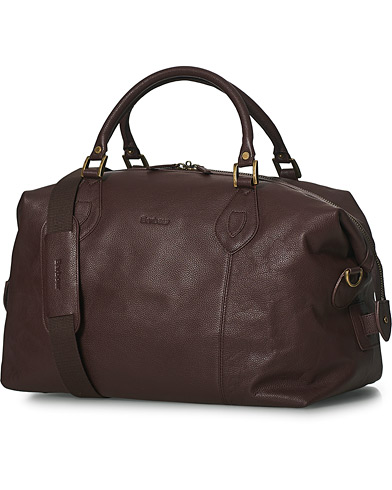 Herr | Väskor | Barbour Lifestyle | Leather Medium Travel Explorer Brown