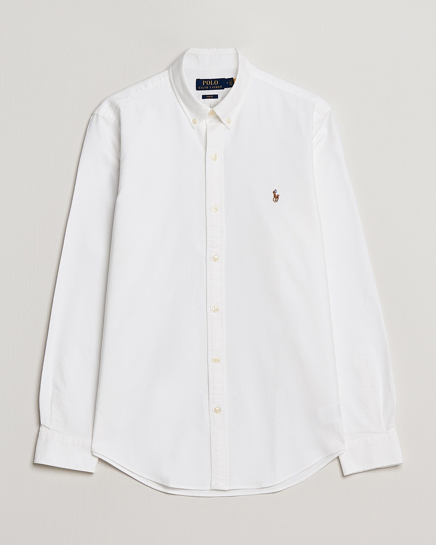 Polo Ralph Lauren Slim Fit Shirt Oxford White – Vit