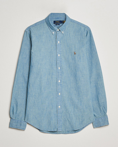 Herr | Preppy Authentic | Polo Ralph Lauren | Slim Fit Chambray Shirt Washed