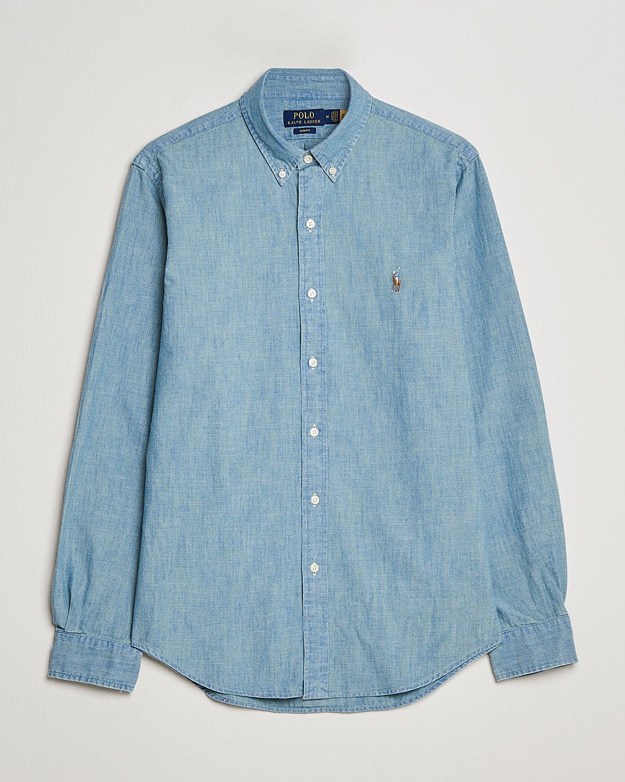 Herr | Casual | Polo Ralph Lauren | Slim Fit Chambray Shirt Washed
