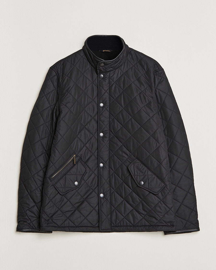 Barbour Lifestyle Powell Quilted Jacket Black – Svart