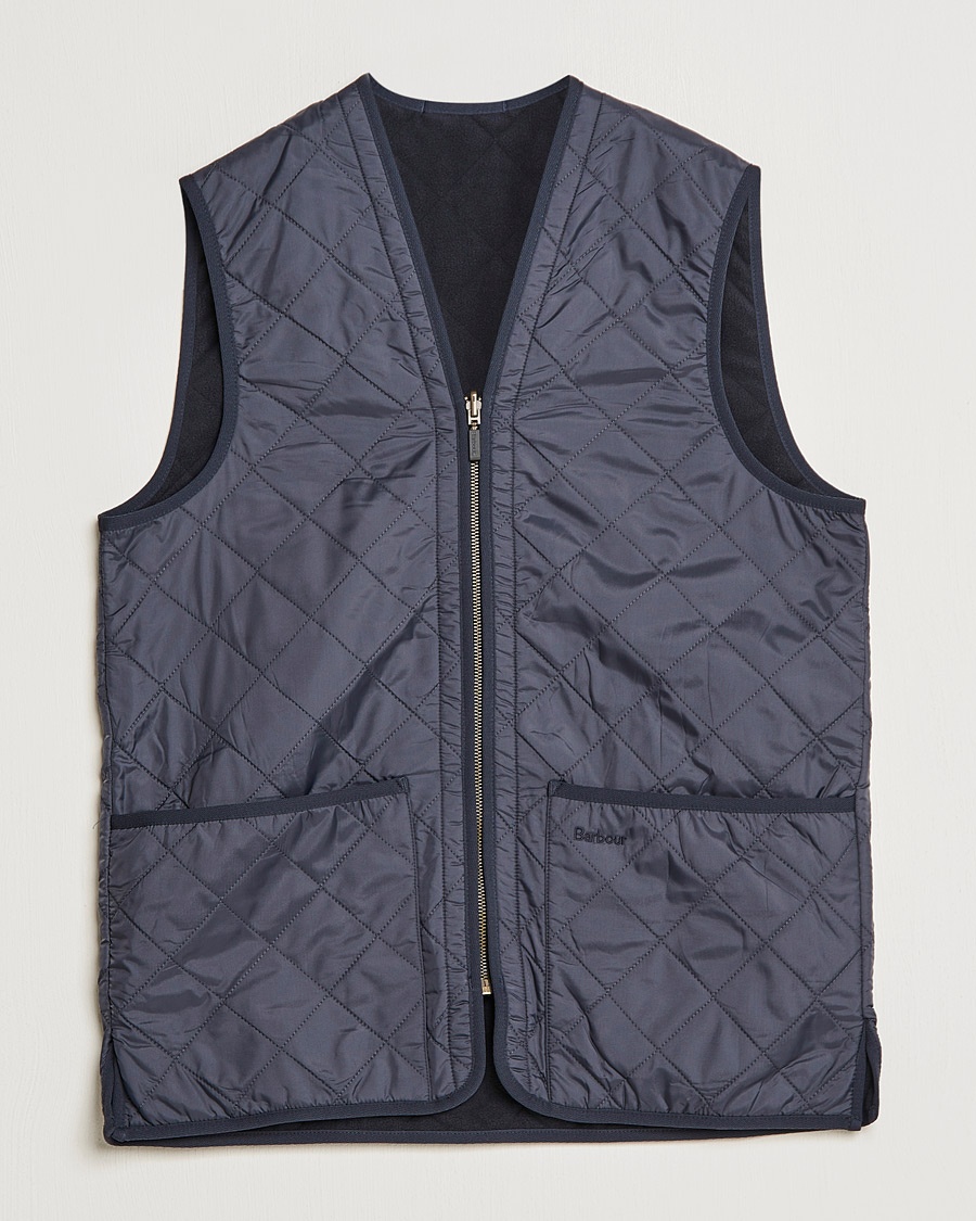 Barbour Lifestyle Quilt Waistcoat/Zip-In Liner Navy – Blå