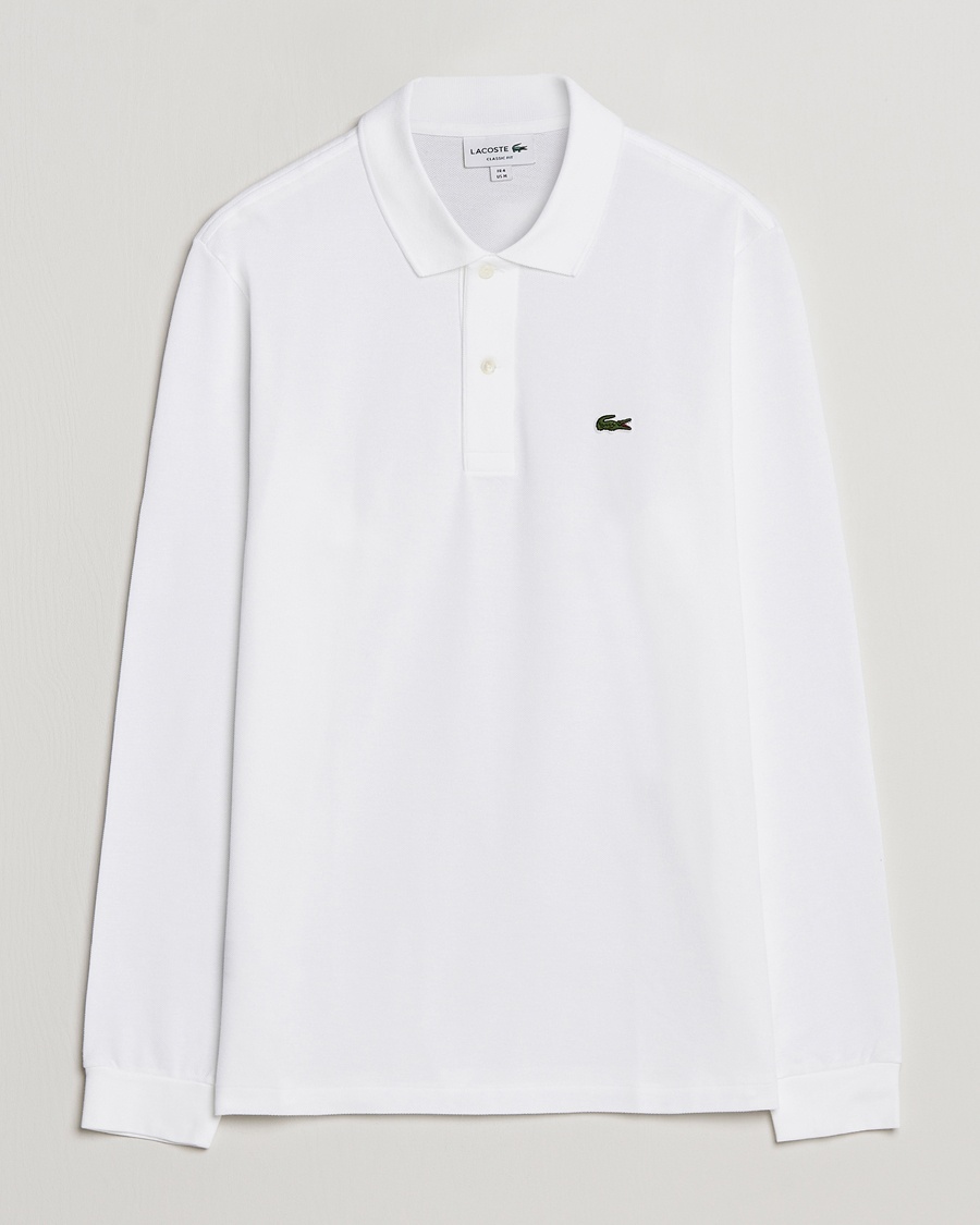 Lacoste Original Long Sleeve Polo Piké White – Vit