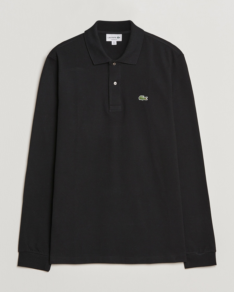 Herr | Långärmade pikéer | Lacoste | Long Sleeve Piké Black