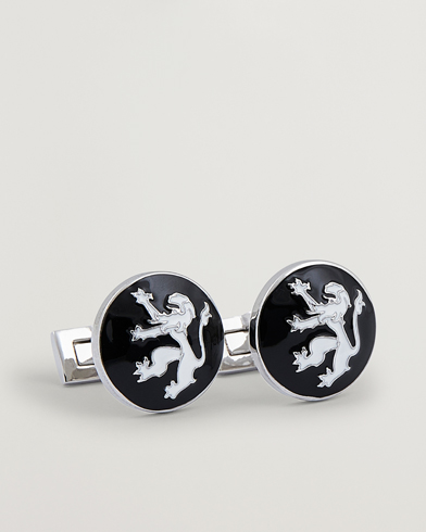  |  Cuff Links The Lion Silver/Black/White