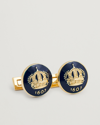 Herr | Gamla produktbilder | Skultuna | Cuff Links The Crown Gold/Royal Blue