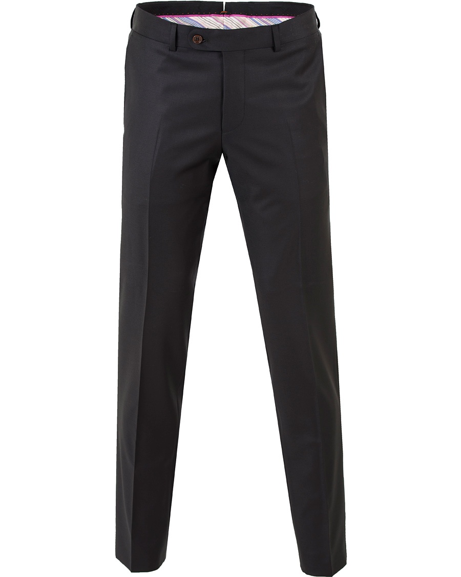  Paul Suit Trousers Solid T Black