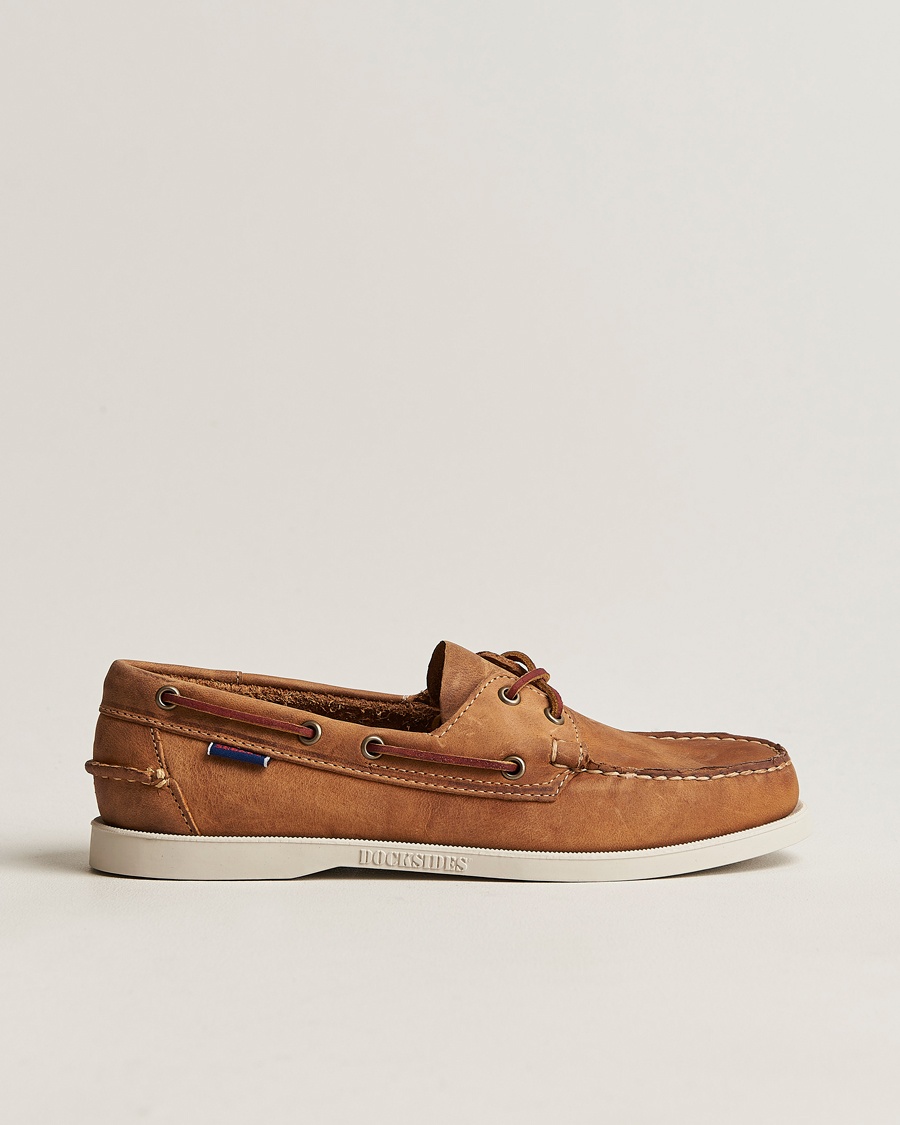 Sebago Docksides Nubuck Boat Shoe Brown – Brun
