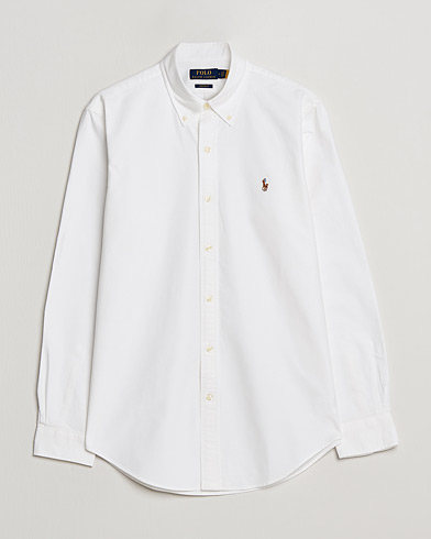 Herr | Preppy Authentic | Polo Ralph Lauren | Custom Fit Oxford Shirt White