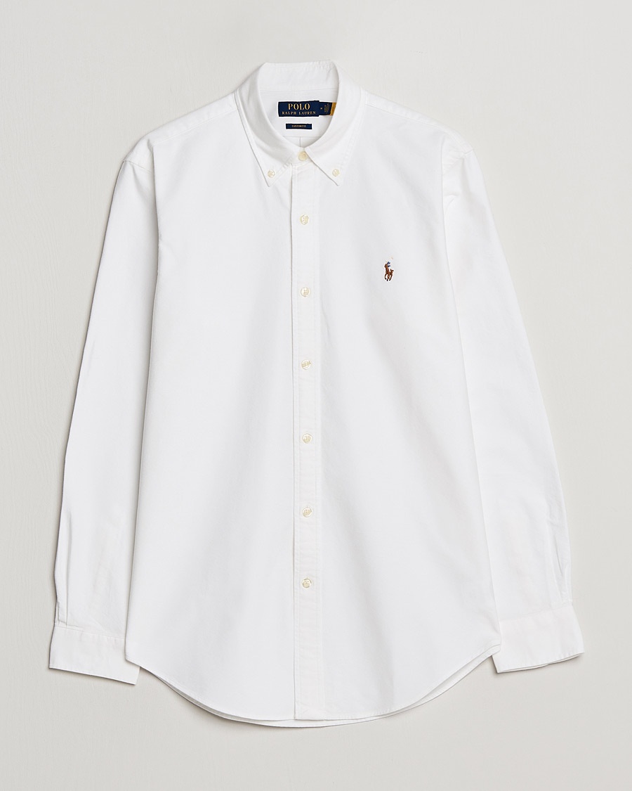 Polo Ralph Lauren Custom Fit Oxford Shirt White – Vit