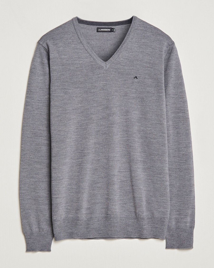  Lymann True Merino V-Neck Pullover Grey