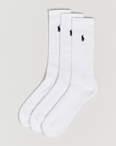 Herr | Vanliga strumpor | Polo Ralph Lauren | 3-Pack Sport Socks White