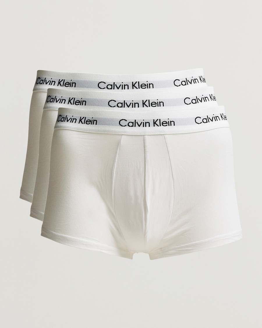 Calvin Klein Cotton Stretch Low Rise Trunk 3-pack White – Vit