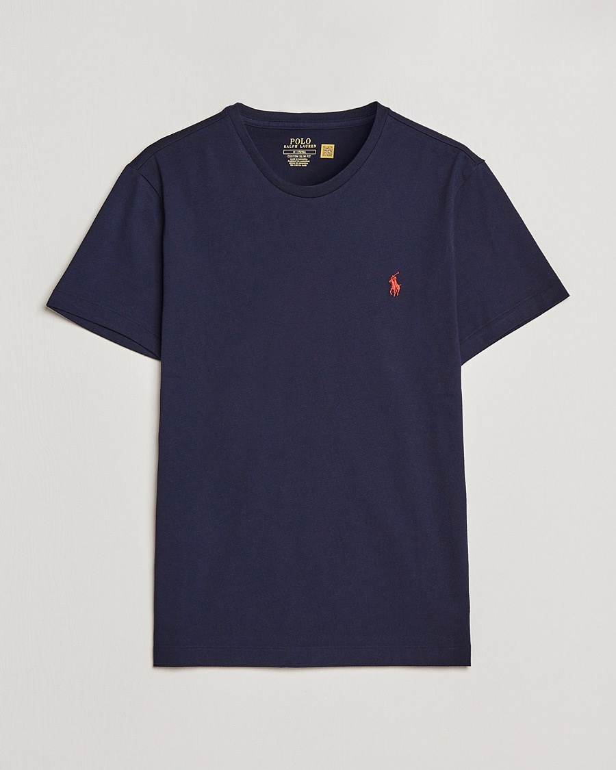 Polo Ralph Lauren Custom Slim Fit Tee Ink – Blå
