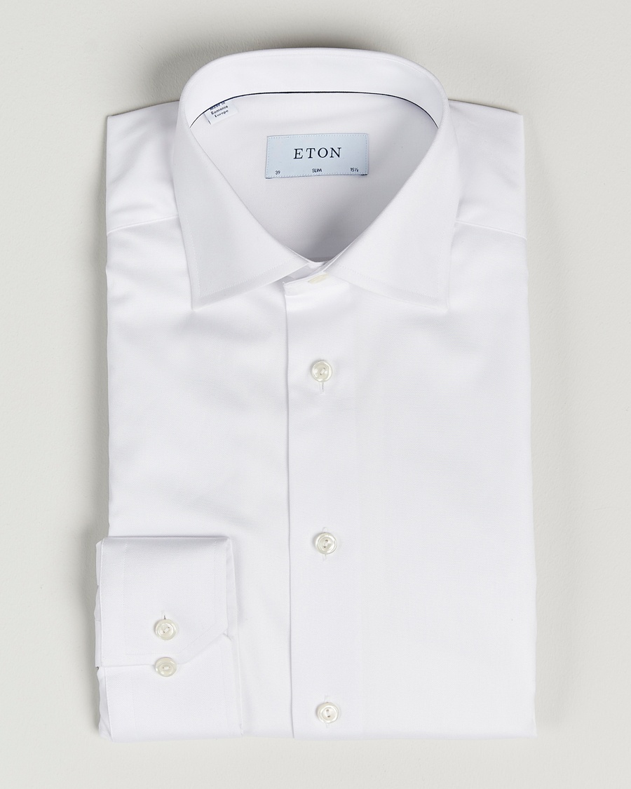 Eton Slim Fit Shirt White – Vit