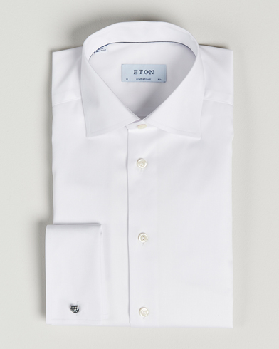 Herr | Festive | Eton | Contemporary Fit Shirt Double Cuff White