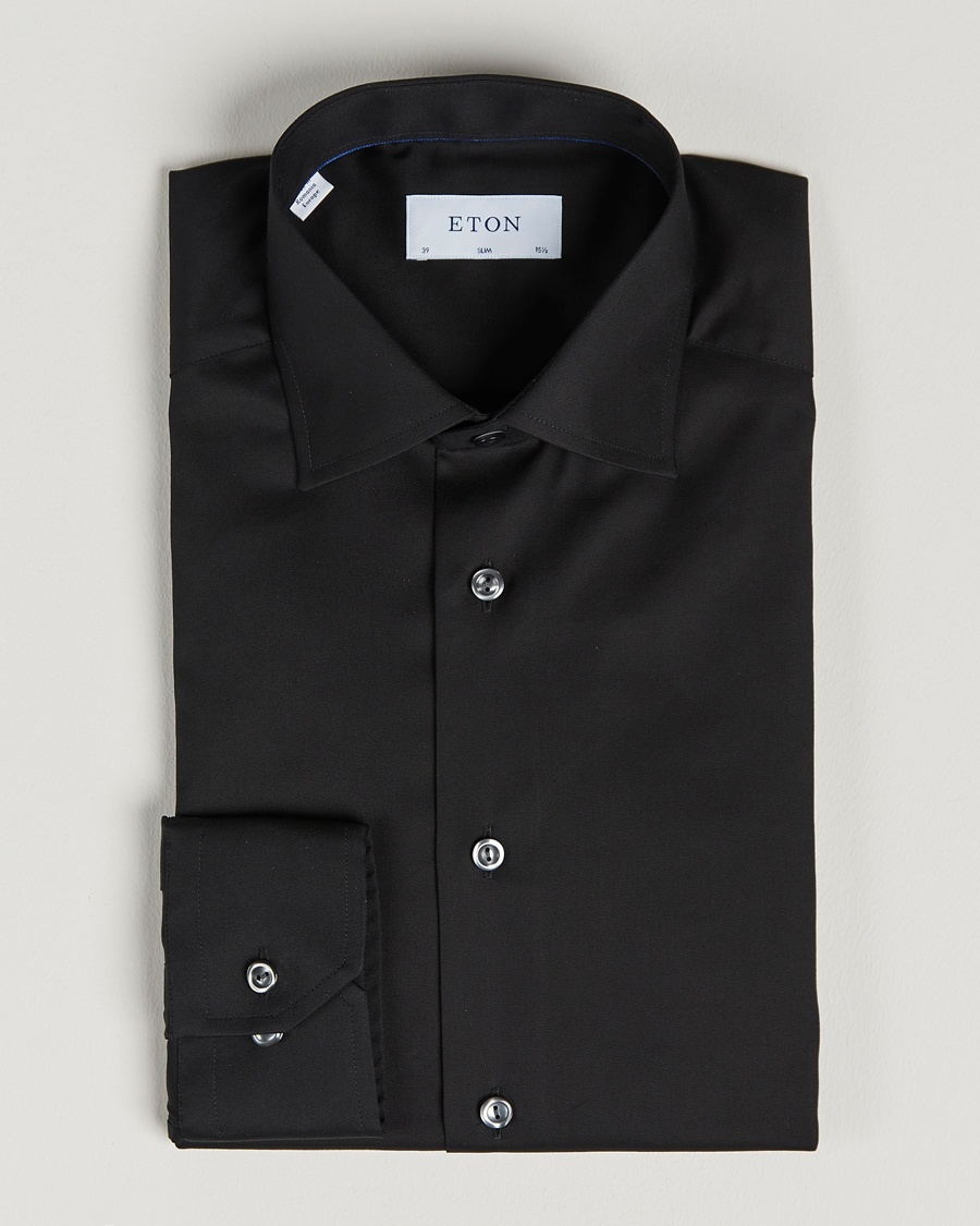 Herr | | Eton | Slim Fit Shirt Black