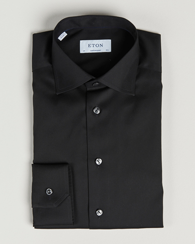 Herr | Businesskjortor | Eton | Contemporary Fit Shirt Black