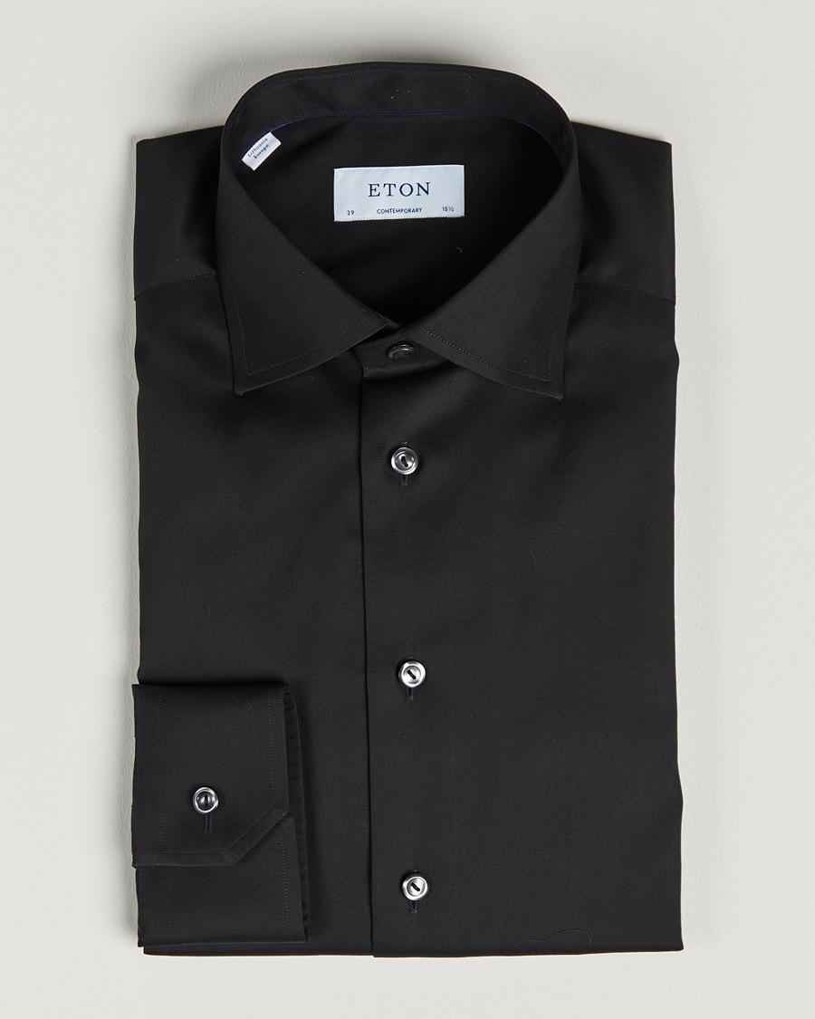 Eton Contemporary Fit Shirt Black – Svart