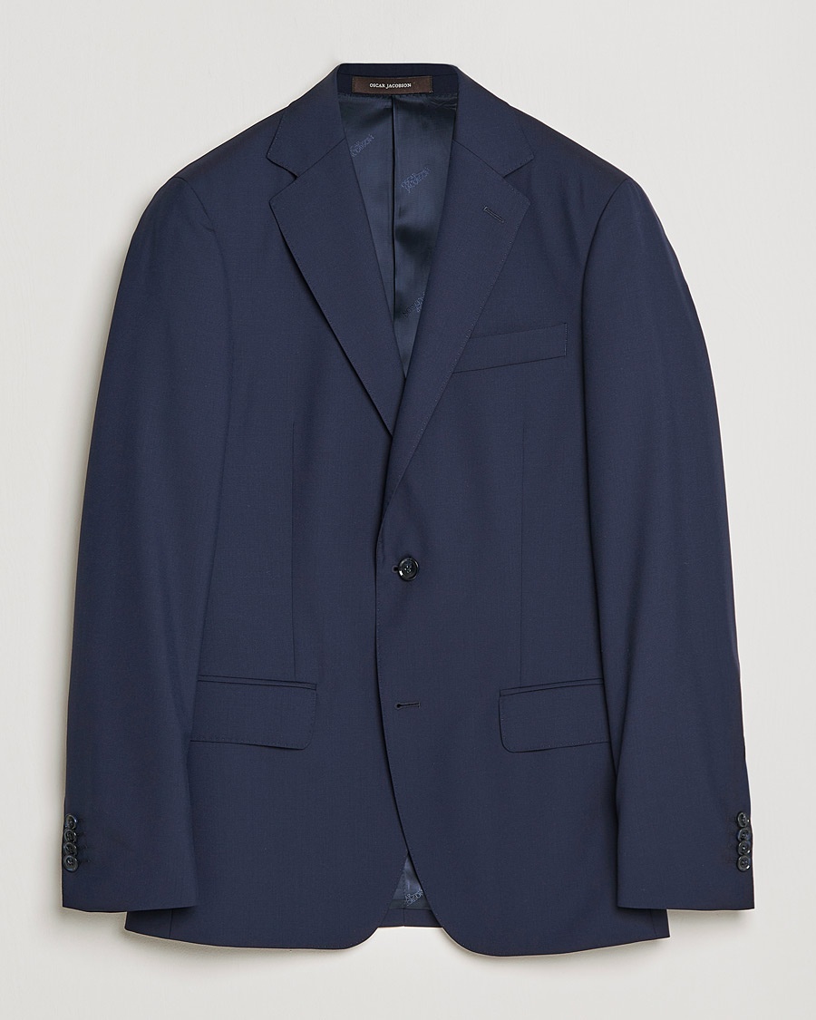  Edmund Blazer Super 120's Wool Navy