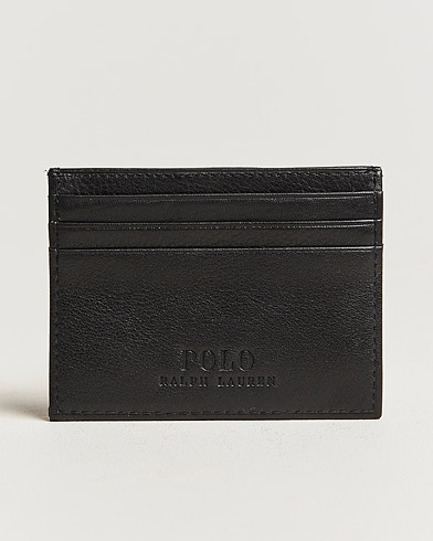 Herr | Korthållare | Polo Ralph Lauren | Pebble Leather Slim Card Case Black