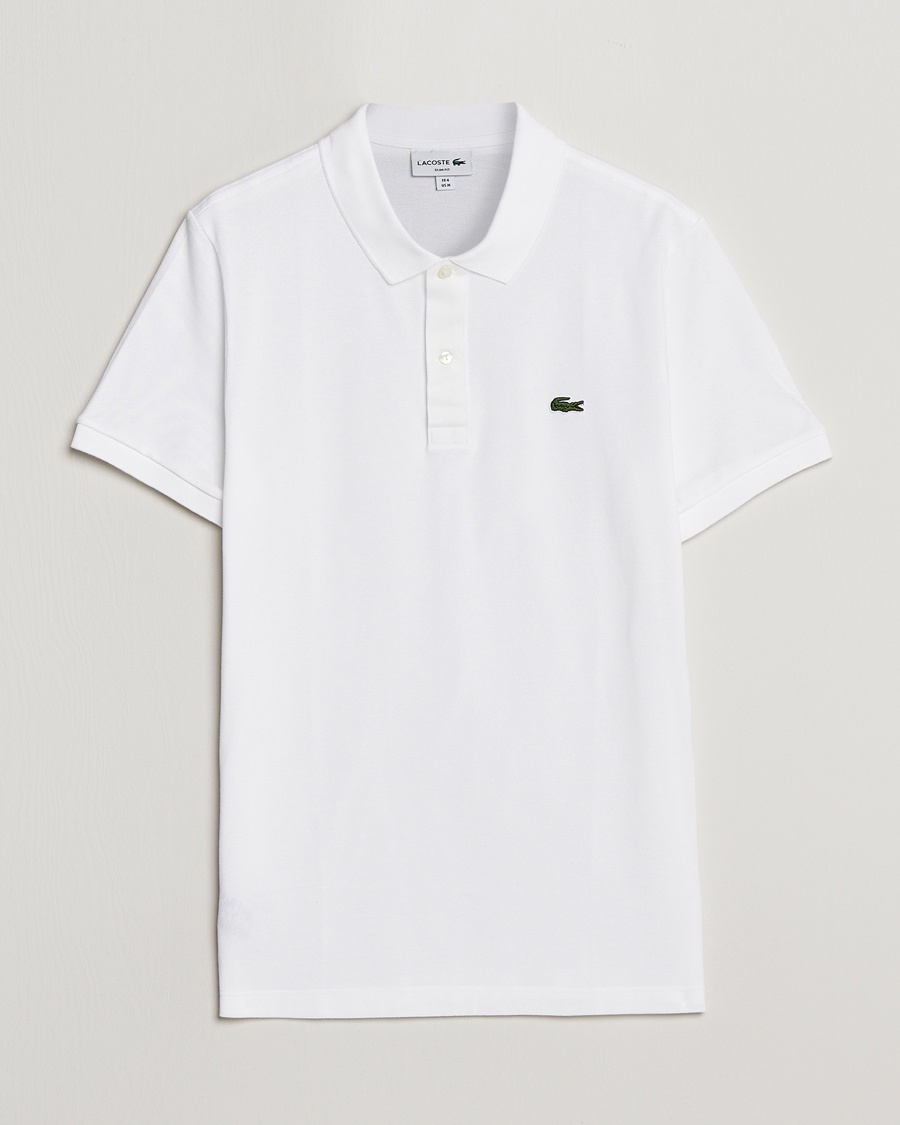 Lacoste Slim Fit Polo Piké White – Vit