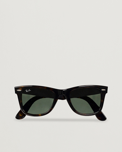 Herr | D-formade solglasögon | Ray-Ban | Original Wayfarer Sunglasses Tortoise/Crystal Green