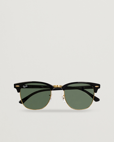 Herr | Solglasögon | Ray-Ban | Clubmaster Sunglasses Ebony/Crystal Green
