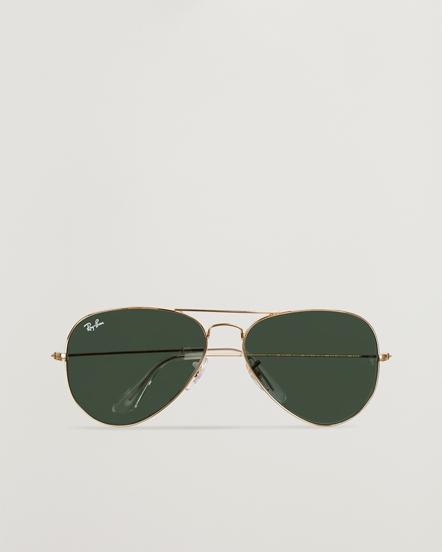 Ray-Ban 0RB3025 Aviator Large Metal Sunglasses Arista/Grey Green