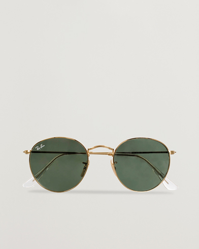 Herr | Runda solglasögon | Ray-Ban | RB3447 Metal Sunglasses Arista/Crystal Green