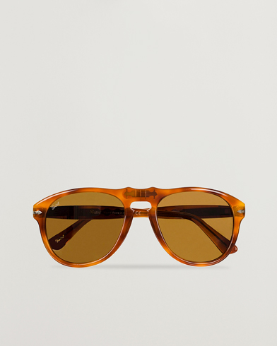 Herr | D-formade solglasögon | Persol | 0PO0649 Sunglasses Light Havana/Crystal Brown