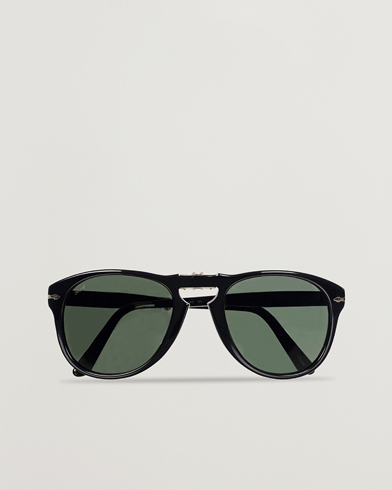 Herr | Persol | Persol | 0PO0714 Folding Sunglasses Black/Crystal Green