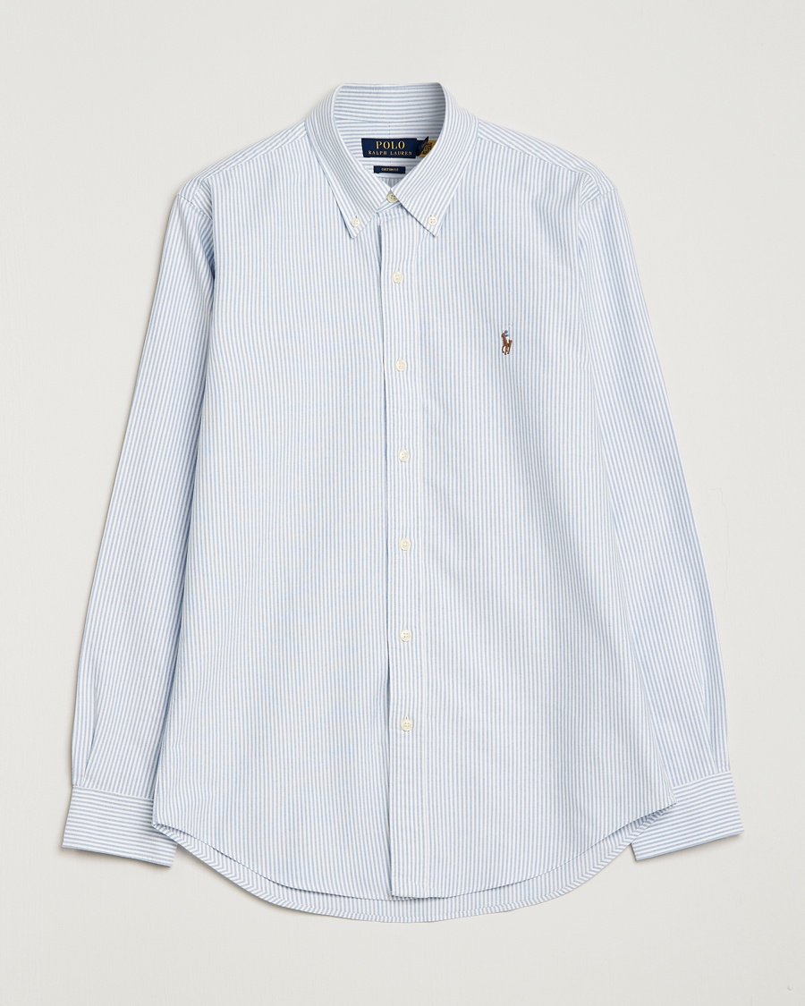 Herr | Heritage Corner | Polo Ralph Lauren | Custom Fit Oxford Shirt Stripes Blue