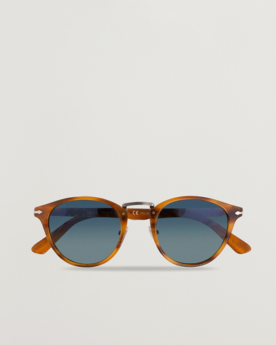 Herr | Persol | Persol | 0PO3108S Polarized Sunglasses Striped Brown/Gradient Blue