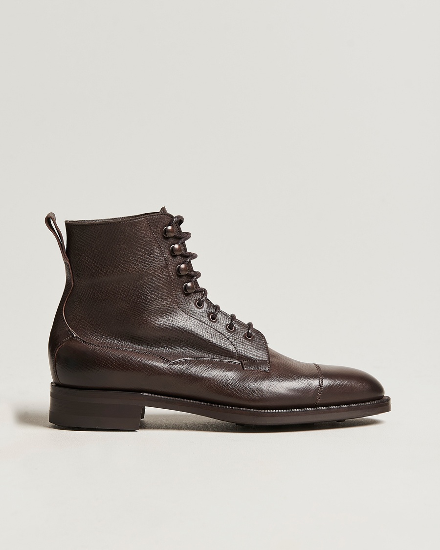 Herr | Kängor | Edward Green | Galway Grained Boot Dark Brown Utah Calf