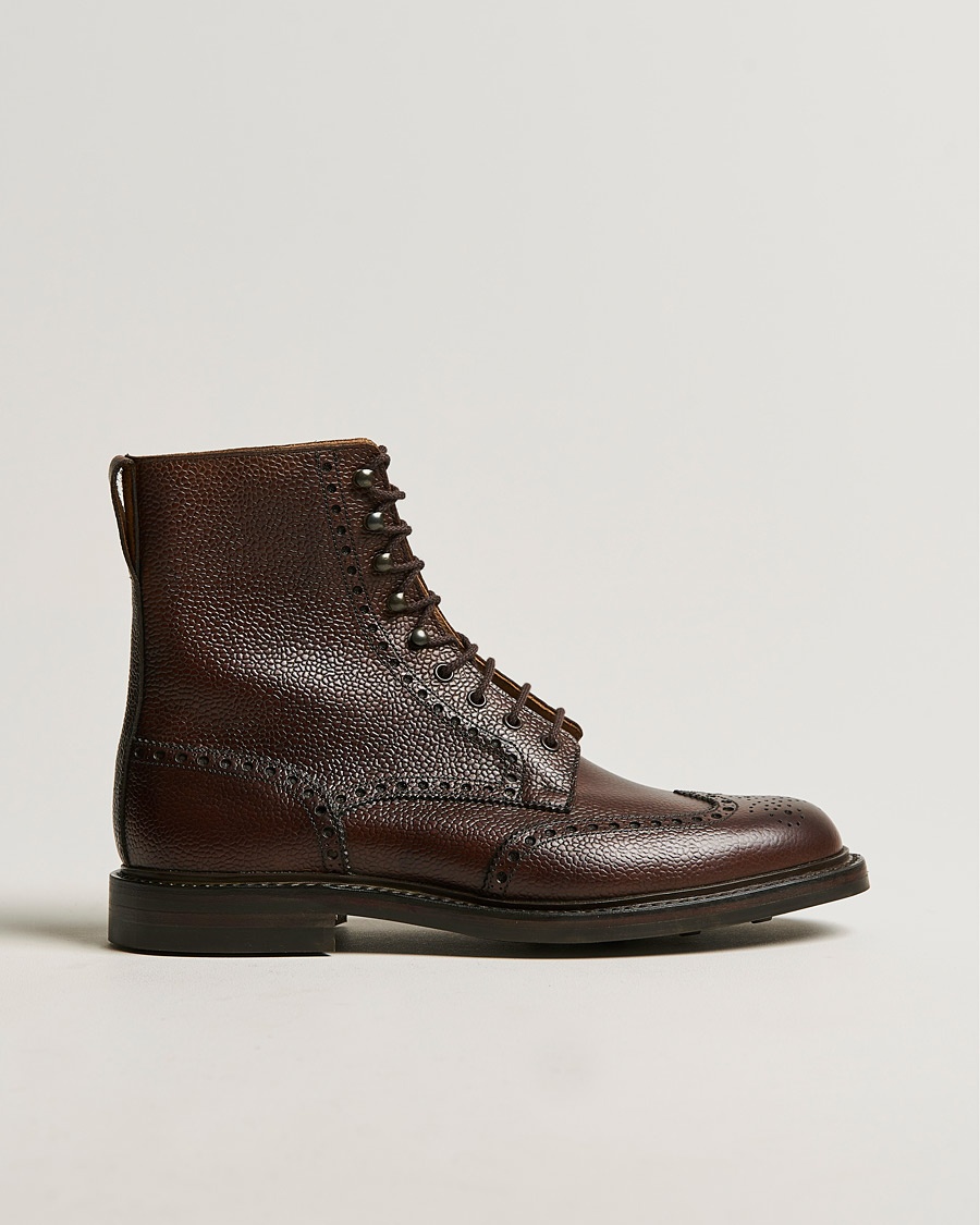 Crockett & Jones Islay Boot Dark Brown Grained Calf