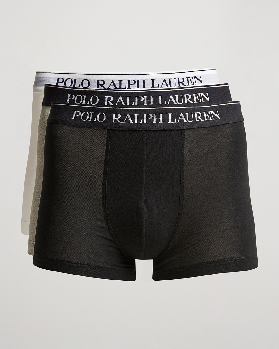 Polo Ralph Lauren 3-Pack Trunk Grey/White/Black – Vit
