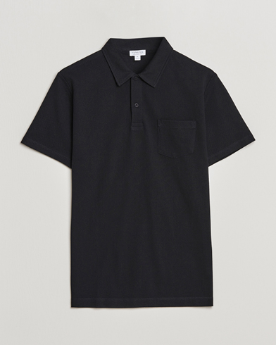 Herr | Tidlösa klassiker | Sunspel | Riviera Polo Shirt Black