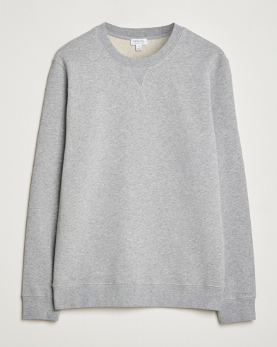 Herr |  | Sunspel | Loopback Sweatshirt Grey Melange