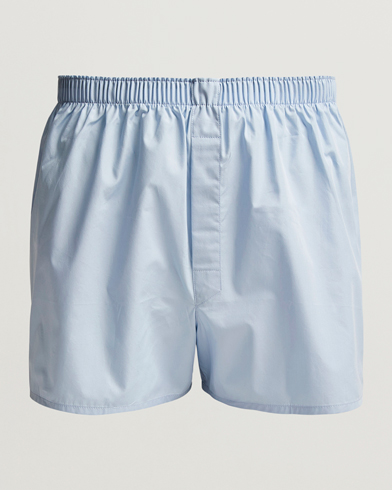 Herr | Sunspel | Sunspel | Classic Woven Cotton Boxer Shorts Plain Blue