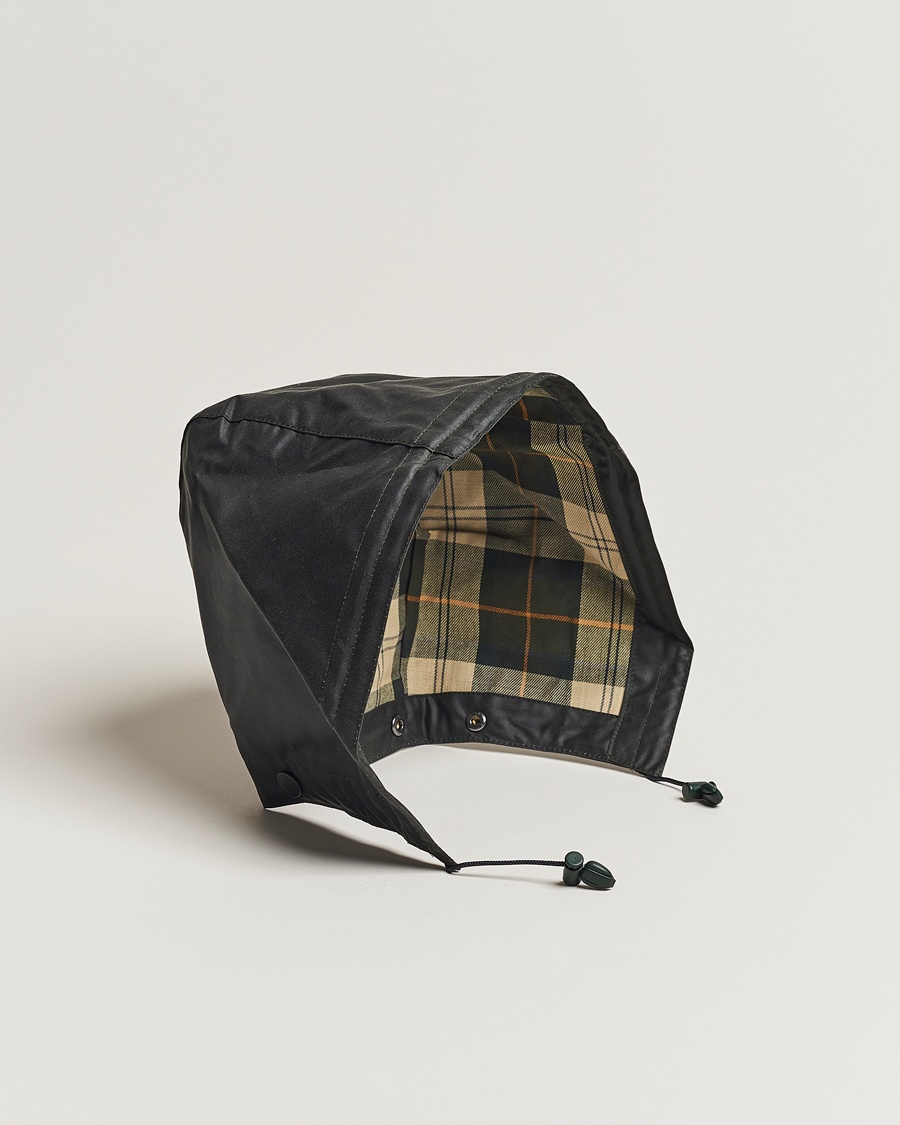 Barbour Lifestyle Waxed Cotton Hood Sage – Grön