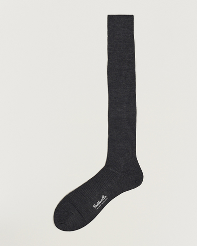 Herr | Strumpor Merinoull | Pantherella | Naish Long Merino/Nylon Sock Charcoal