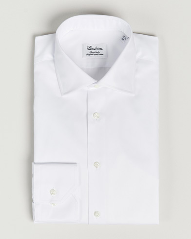 Herr | Festive | Stenströms | Fitted Body Shirt White