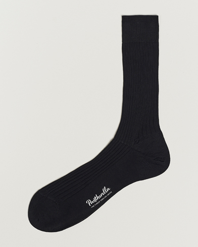 Herr |  | Pantherella | Vale Cotton Socks Black