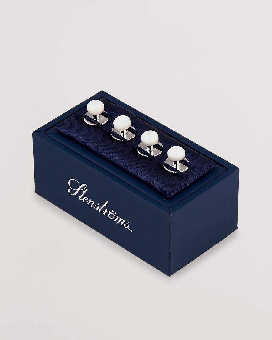 Stenströms Shirt Studs White – Vit