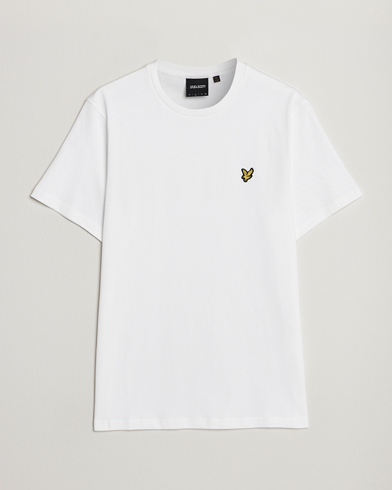 Herr | Vita t-shirts | Lyle & Scott | Plain Crew Neck Cotton T-Shirt White