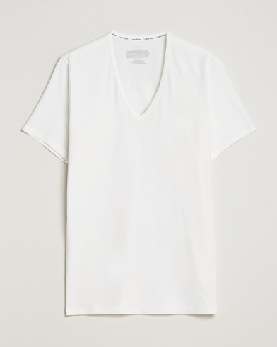 Herr | Multipack | Calvin Klein | Cotton V-Neck Tee 2-Pack White