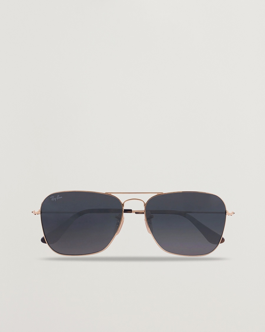 Herr | Fyrkantiga solglasögon | Ray-Ban | 0RB3136 Caravan Sunglasses Gold/Grey