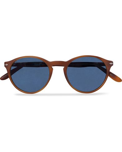 Runda solglasögon |  0PO3092SM Round Sunglasses Terra Di Siena/Blue Mirror