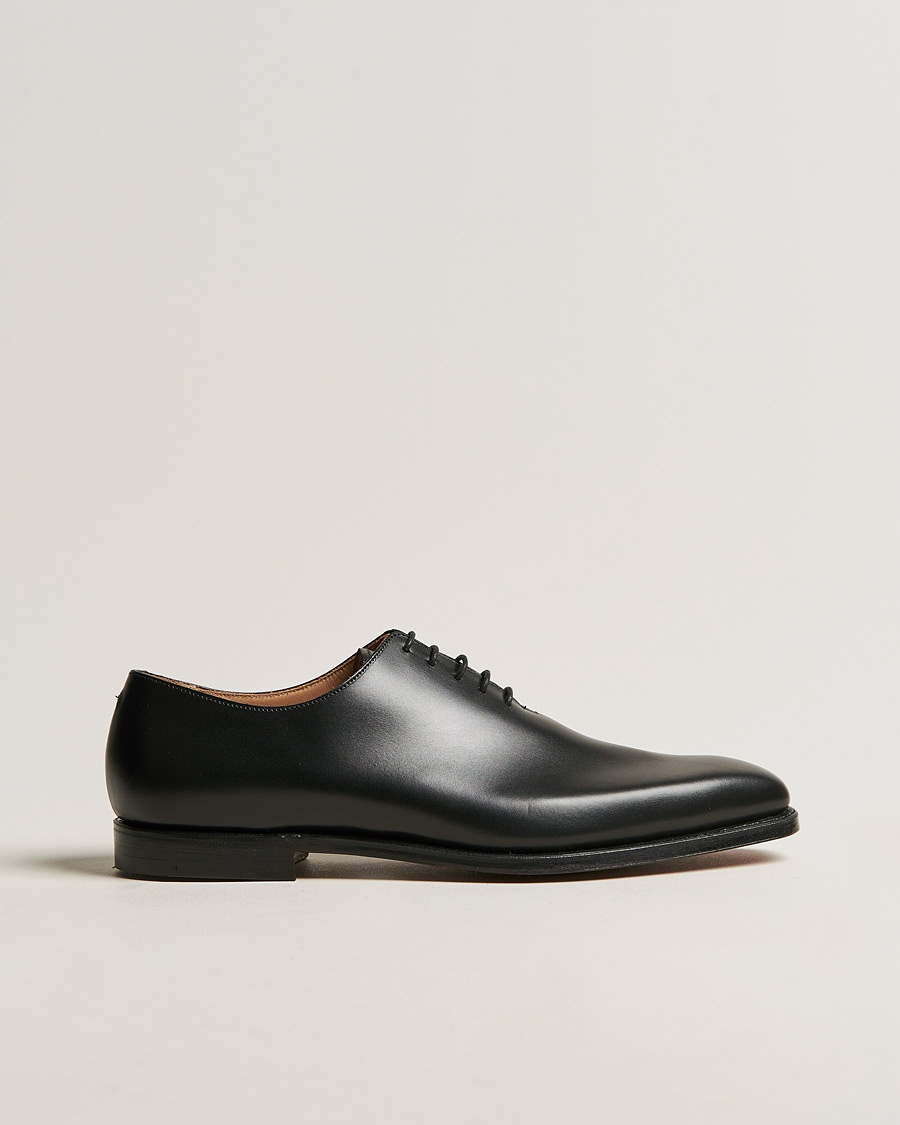 Crockett & Jones Alex Wholecut Oxford Black Calf – Svart